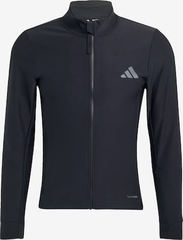 ADIDAS PERFORMANCE Sportjacke in Schwarz: Vorderseite