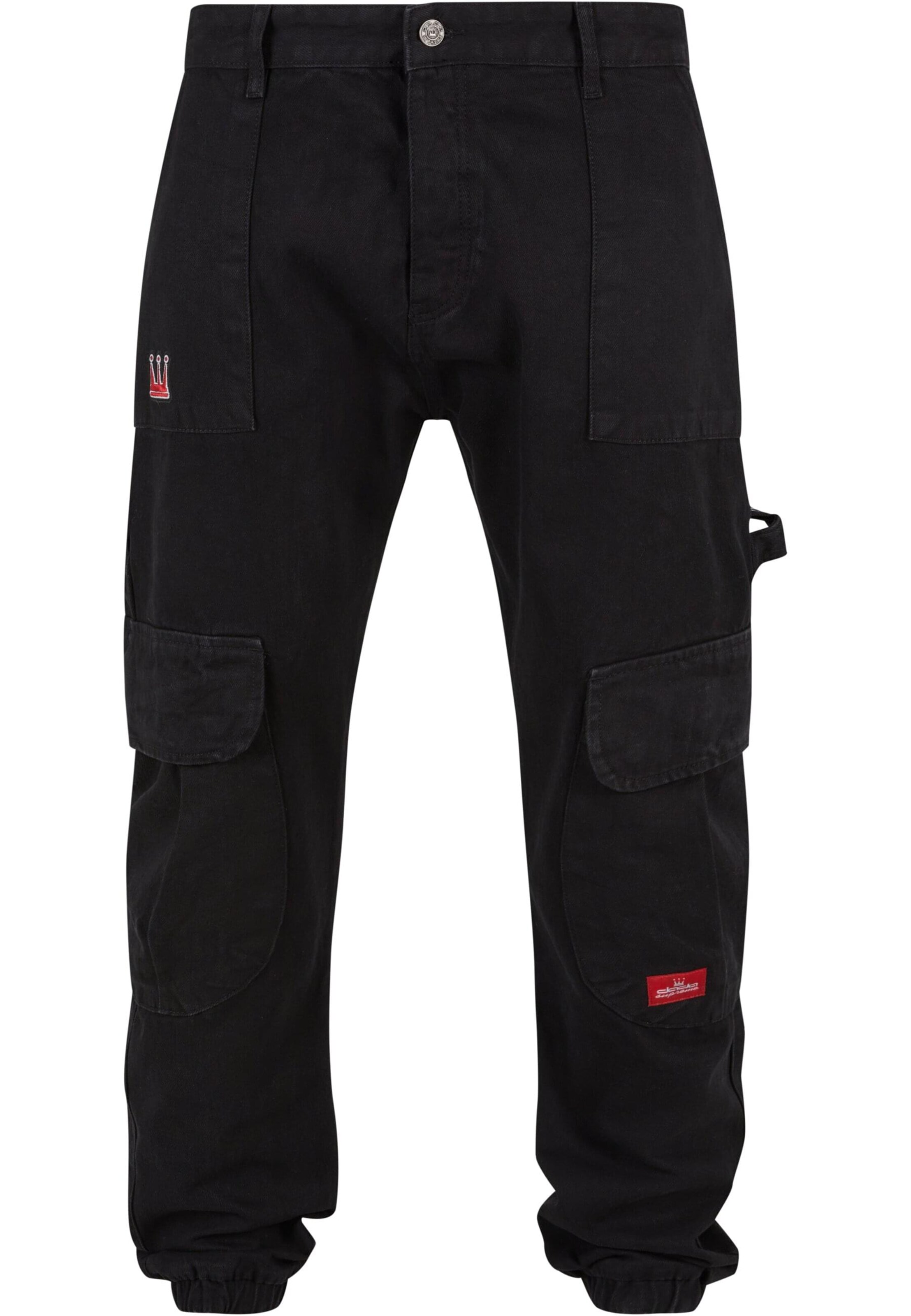 Loosefit Jeans cargo di Dada Supreme in nero: frontale