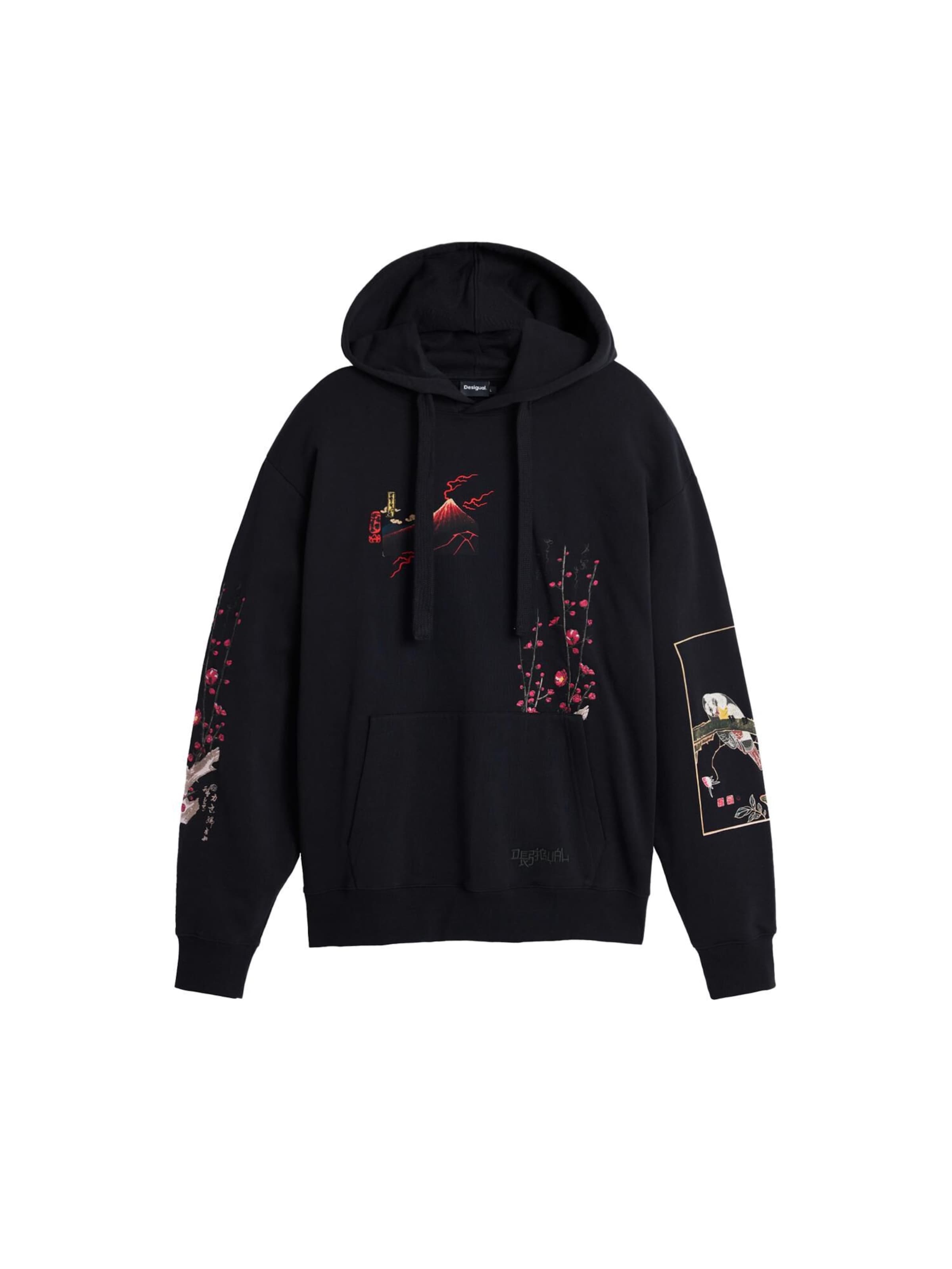 Desigual Πουλόβερ 'Landscape' σε μαύρο: μπροστά