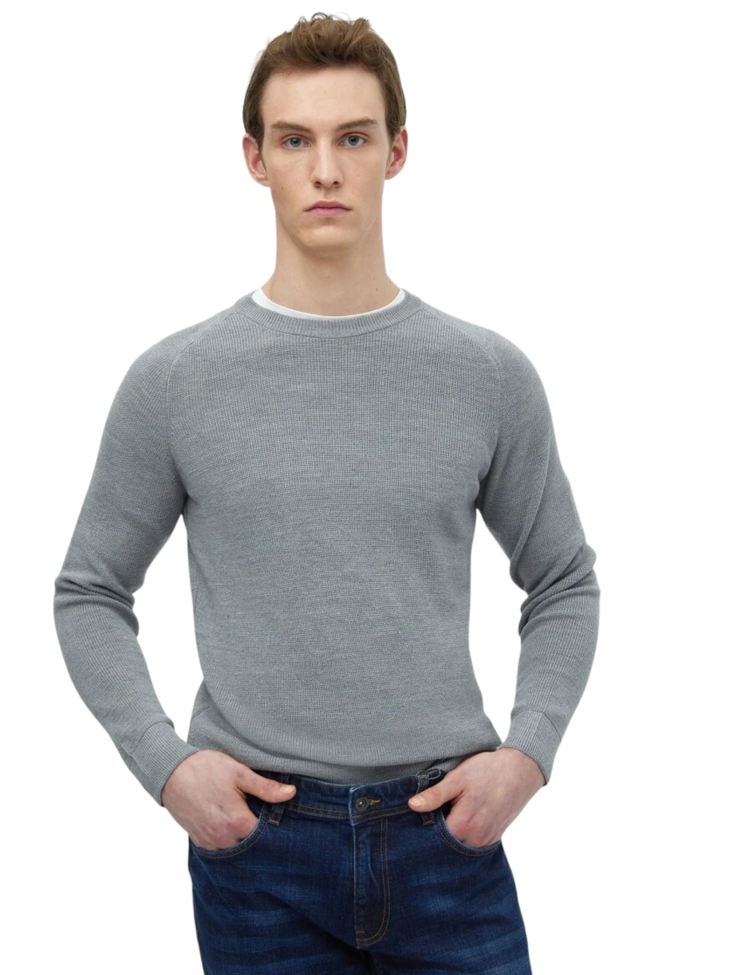 Ramsey Sweater in Grey: front