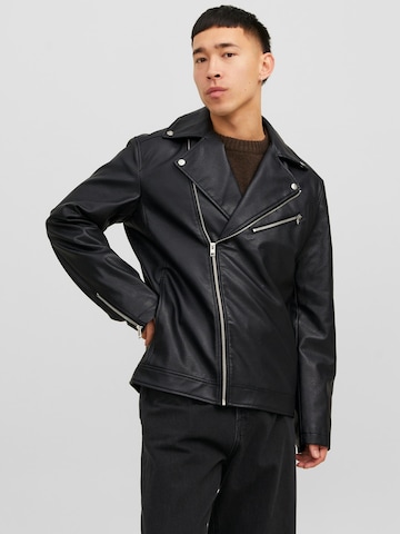 Veste mi-saison 'ROCKY' JACK & JONES en noir : devant