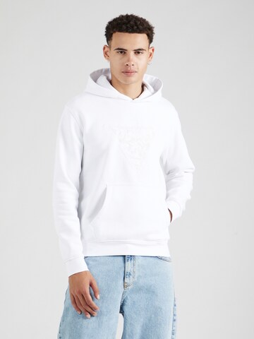 Sweat-shirt GUESS en blanc : devant