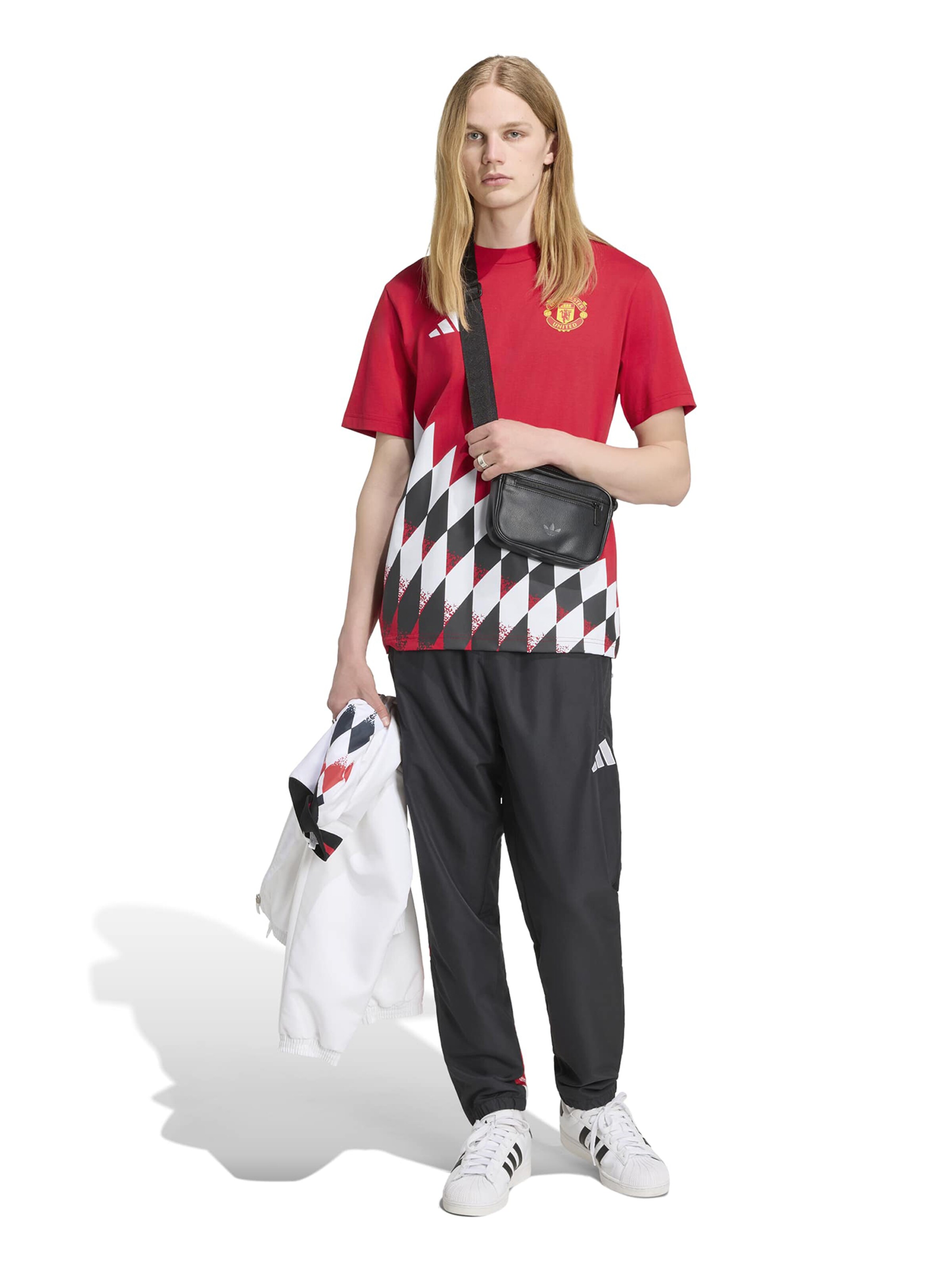 Tricot 'MUFC' de la ADIDAS PERFORMANCE pe roșu