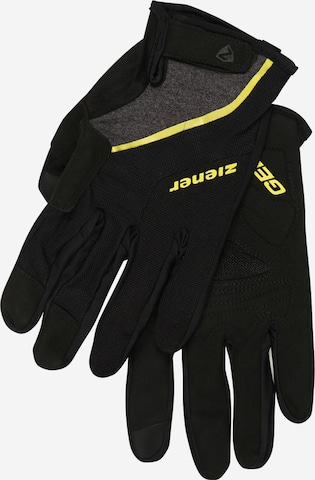 ZIENER Αθλητικά γάντια 'Clyo Touch' σε μαύρο: μπροστά