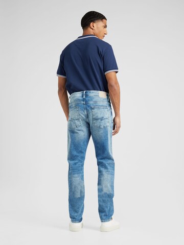 QS Slimfit Jeans i blå