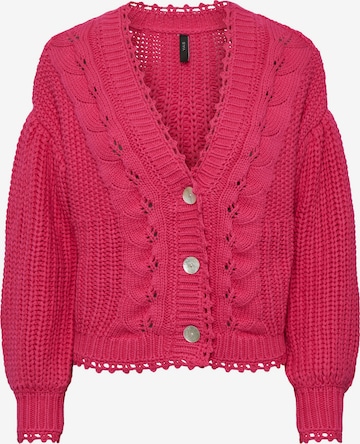 Y.A.S Knit Cardigan 'Kula' in Pink: front