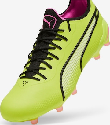 Chaussure de foot 'Puma King Ultimate FG AG' PUMA en vert : devant
