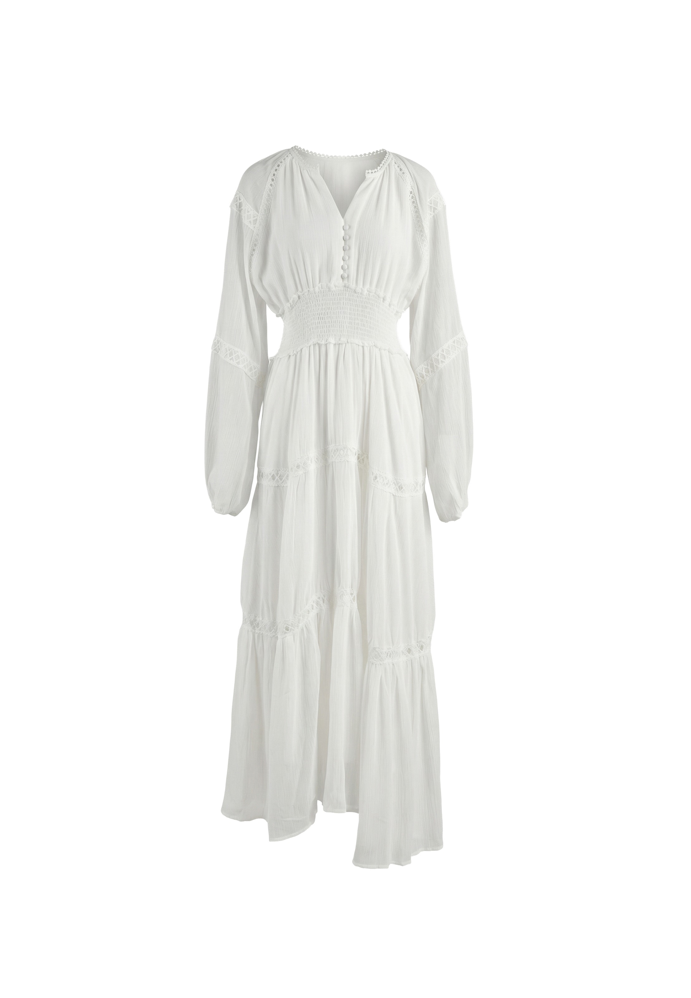 IZIA - Vestido em branco: frente