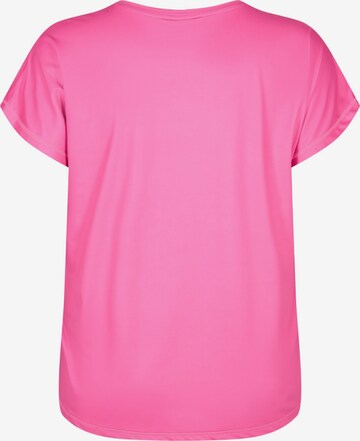 Active by Zizzi Funktionsshirt 'Abasic' in Pink