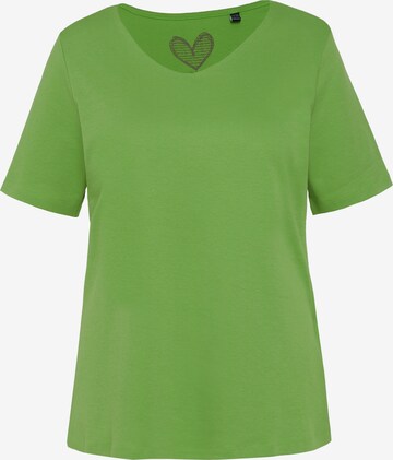 Ulla Popken Shirt in Groen: voorkant