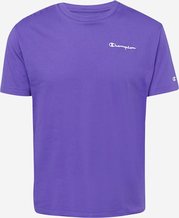 Champion Authentic Athletic Apparel - Camisa em roxo: frente