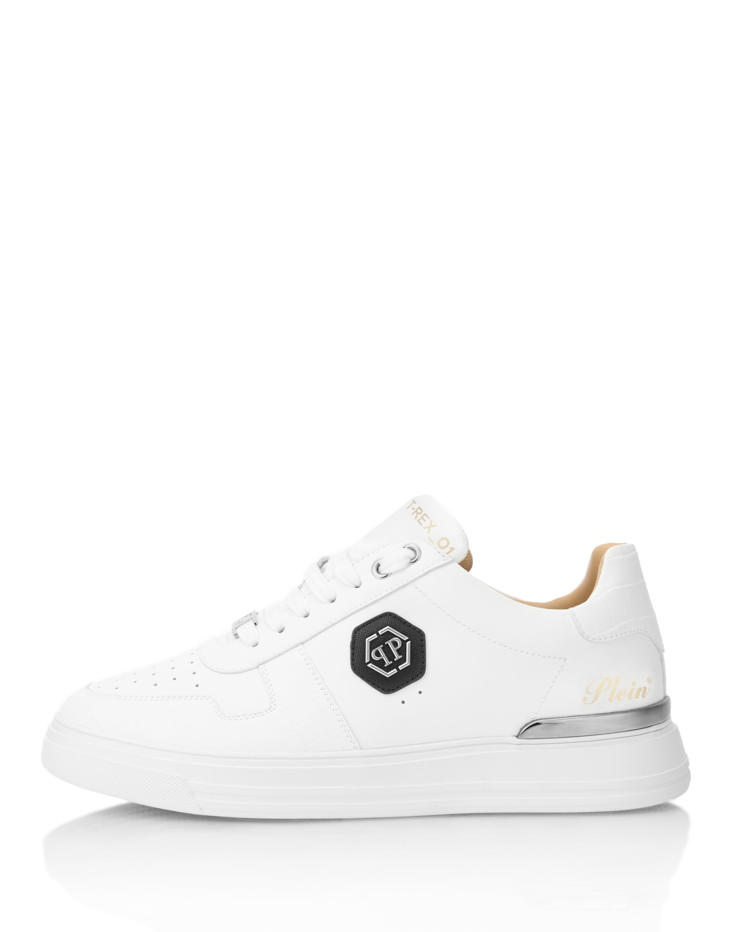 Philipp Plein - Zapatillas deportivas bajas 'Cocco' en blanco: frente