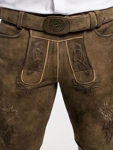 SPIETH & WENSKY Regular Traditional pants 'FCB - Enor' in Brown