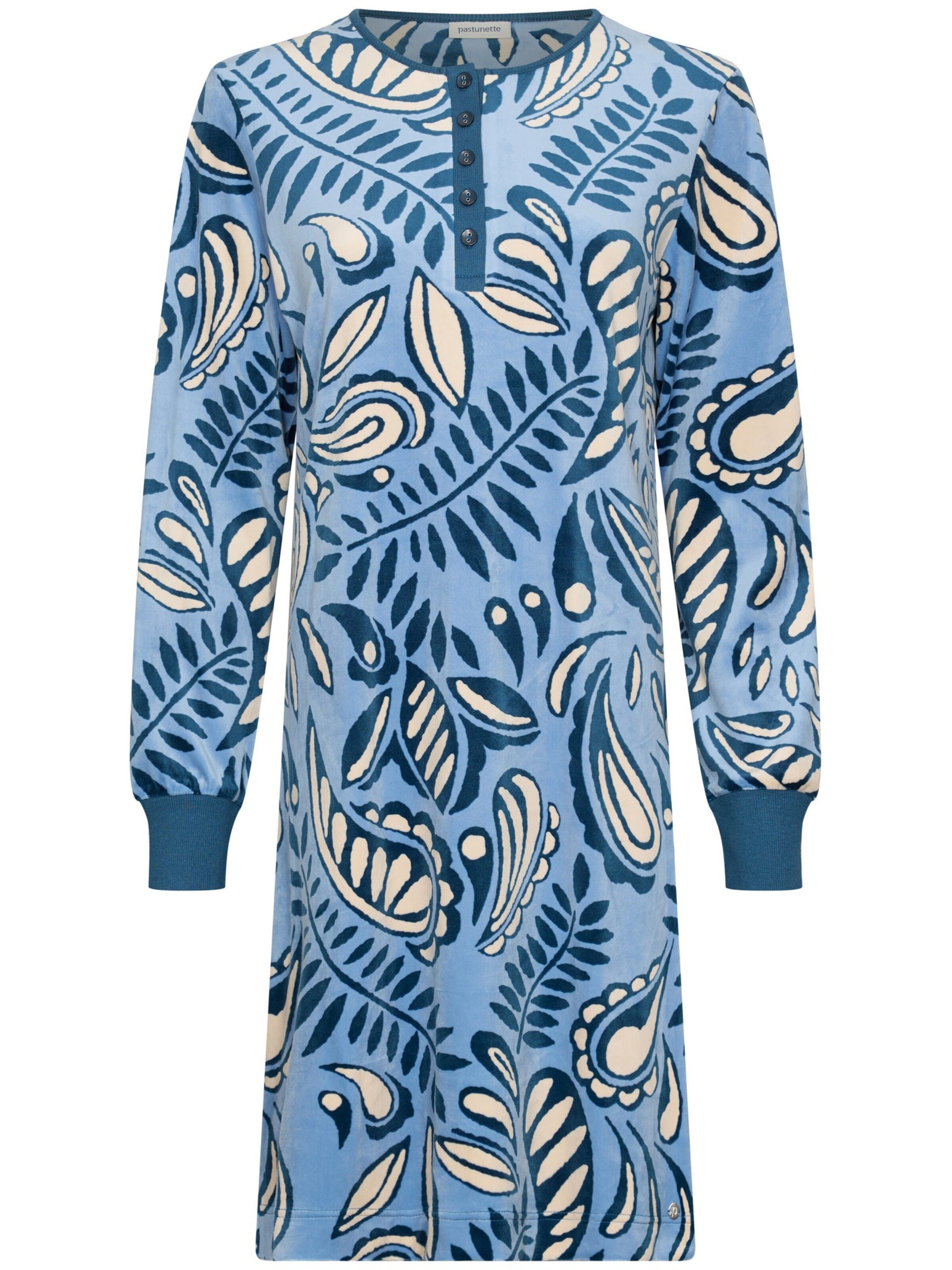 Pastunette Nachthemd in Blauw: voorkant