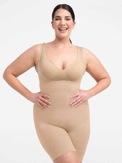 Body modellante 'Bodysuit Sculpting Shapewear mit offener Brust' in S cfab (formerly creamy fabrics) di colore beige, Visualizzazione prodotti