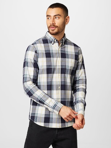 s.Oliver Regular fit Button Up Shirt in Blue: front