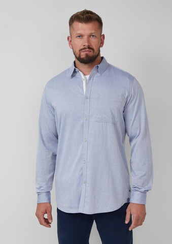 Coupe regular Chemise s.Oliver Men Tall Sizes en bleu : devant