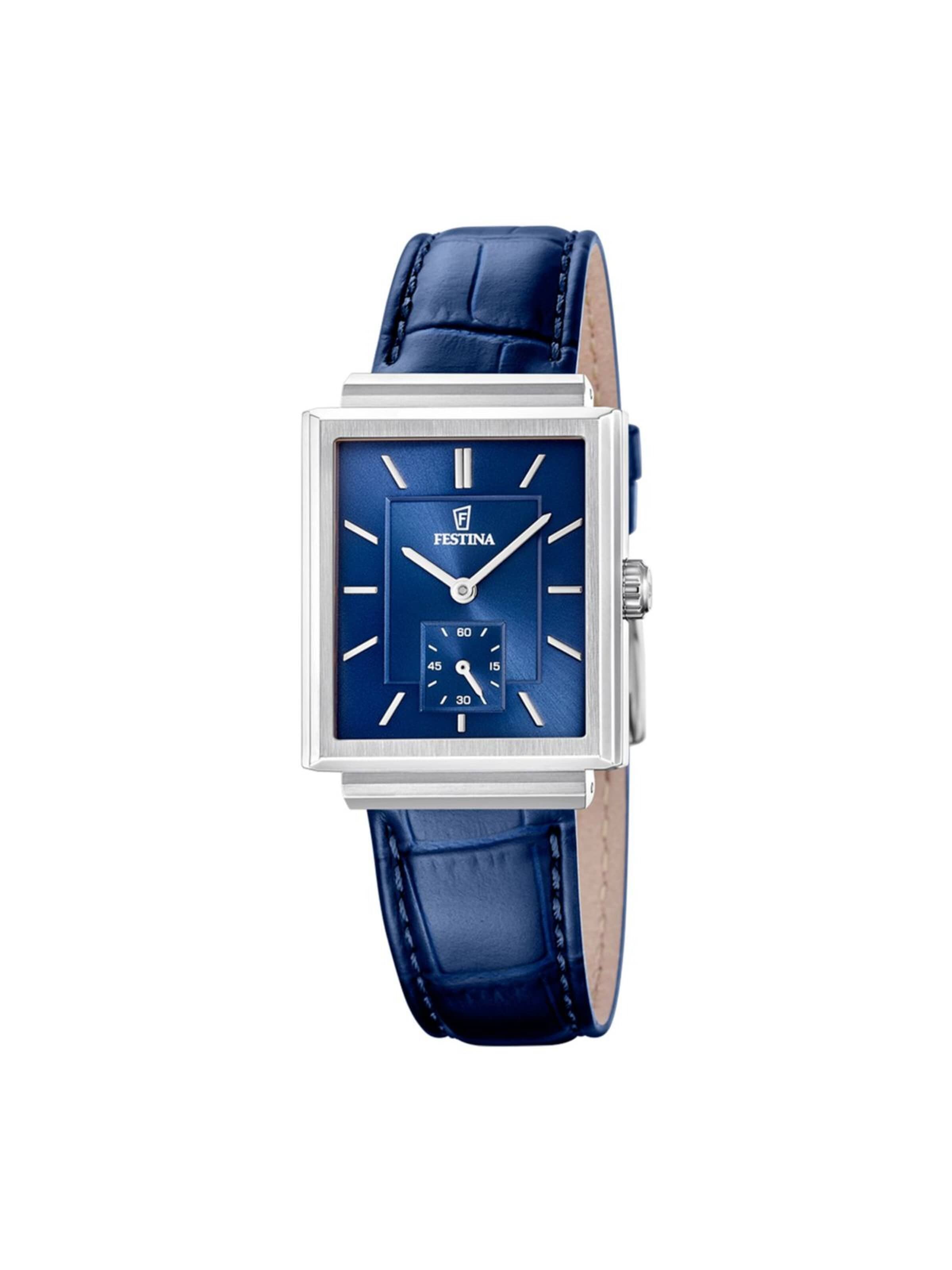 Montre à affichage analogique 'Watch On The Square' FESTINA en bleu : devant