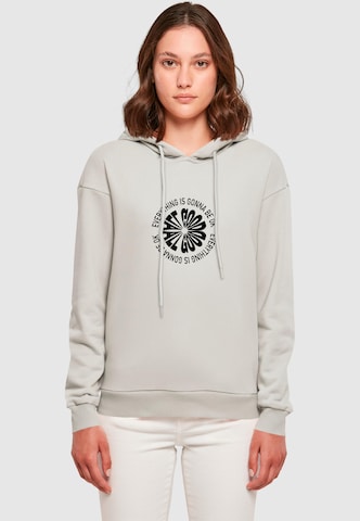 Merchcode Sweatshirt 'All Good Everyday' in Grey: front