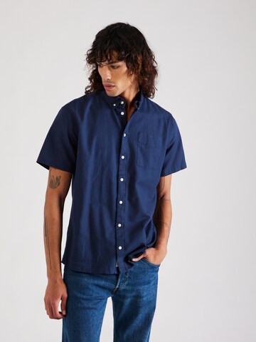 BLEND Regular fit Риза в синьо: отпред
