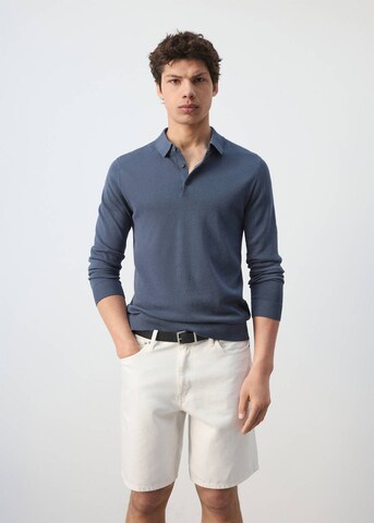 MANGO MAN Sweater 'Pedrosa' in Blue: front