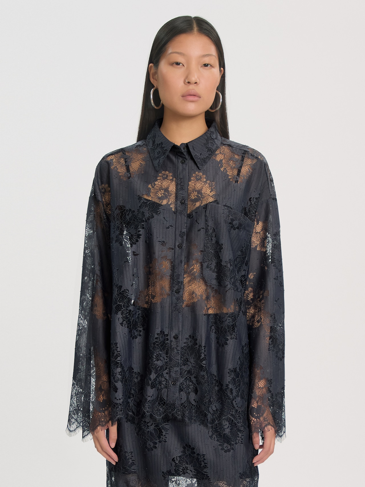EDITED Novedades Blusa 'Mira' gris