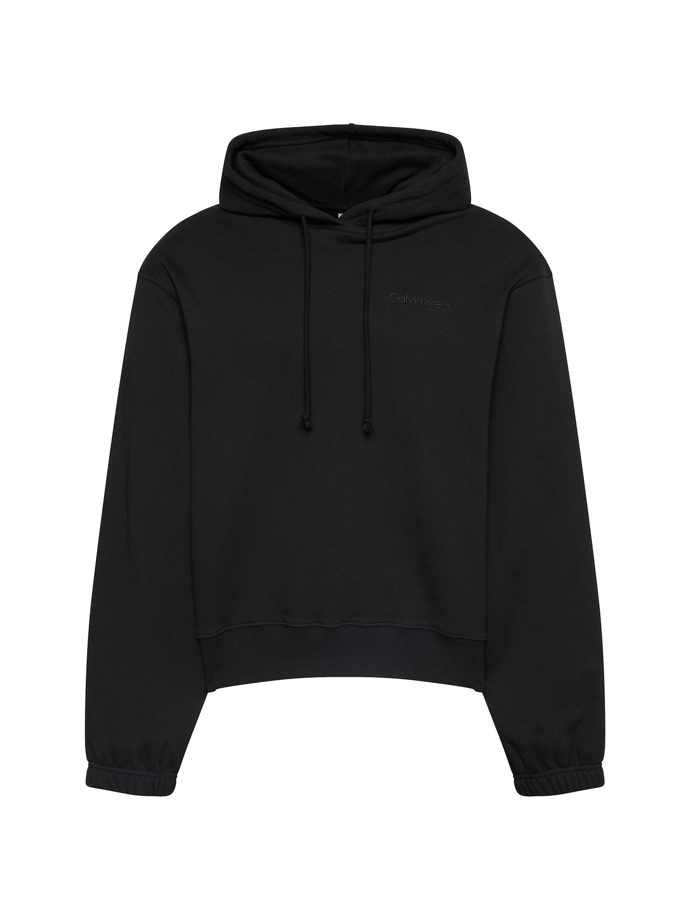 Sweat-shirt Calvin Klein en noir : devant
