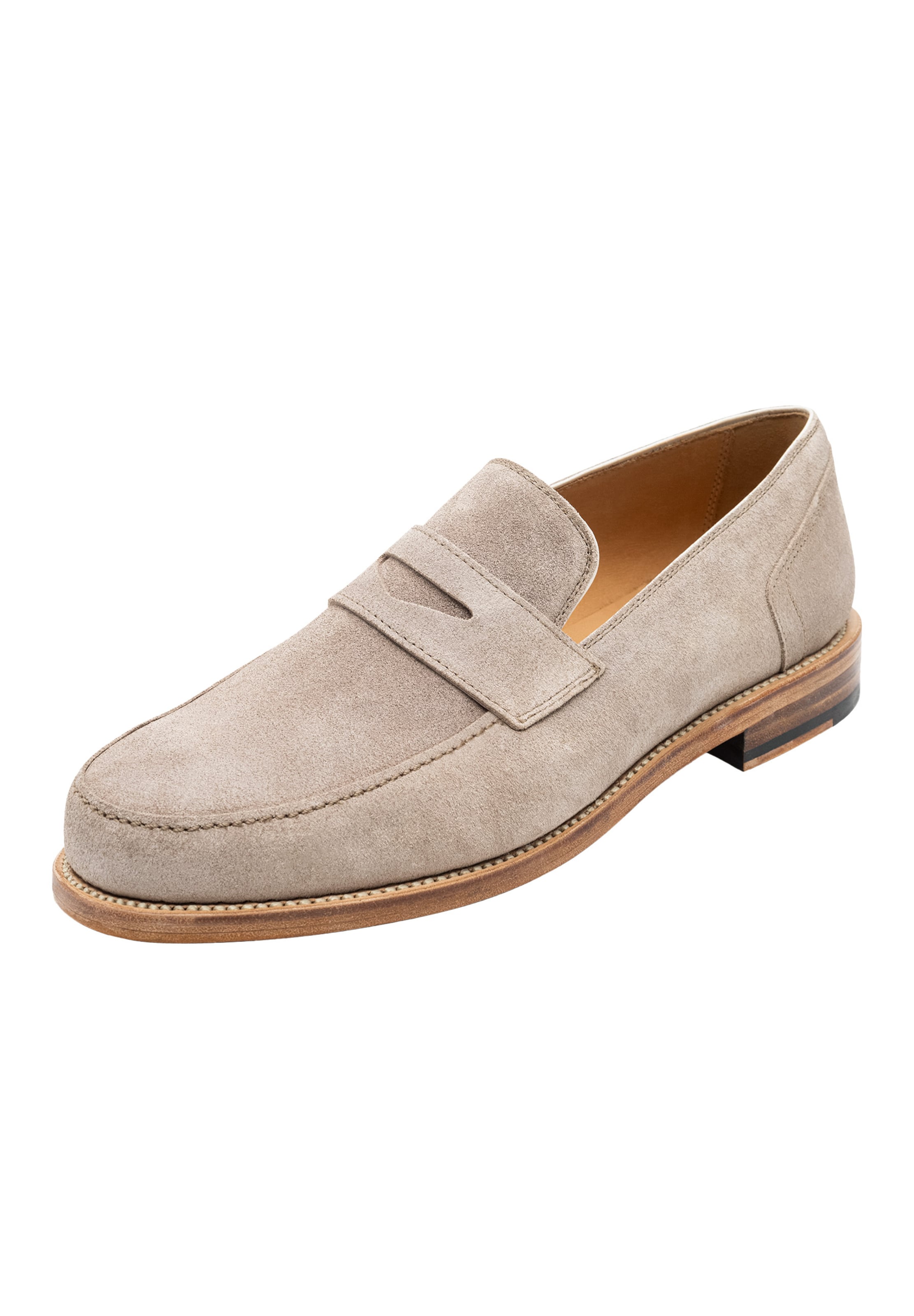 Henry Stevens Slipper 'Haywood' in Beige: Vorderseite