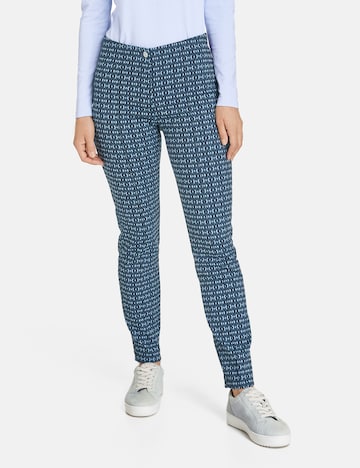 GERRY WEBER Slim fit Trousers in Blue: front