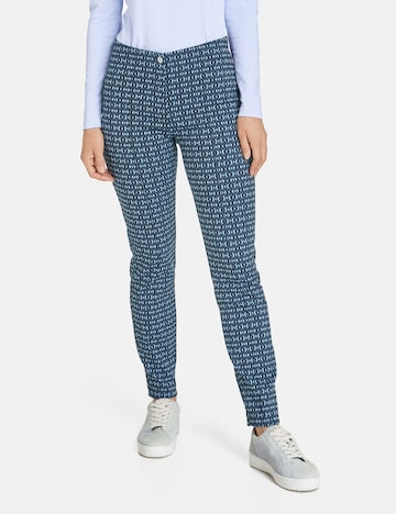 Coupe slim Pantalon GERRY WEBER en bleu : devant