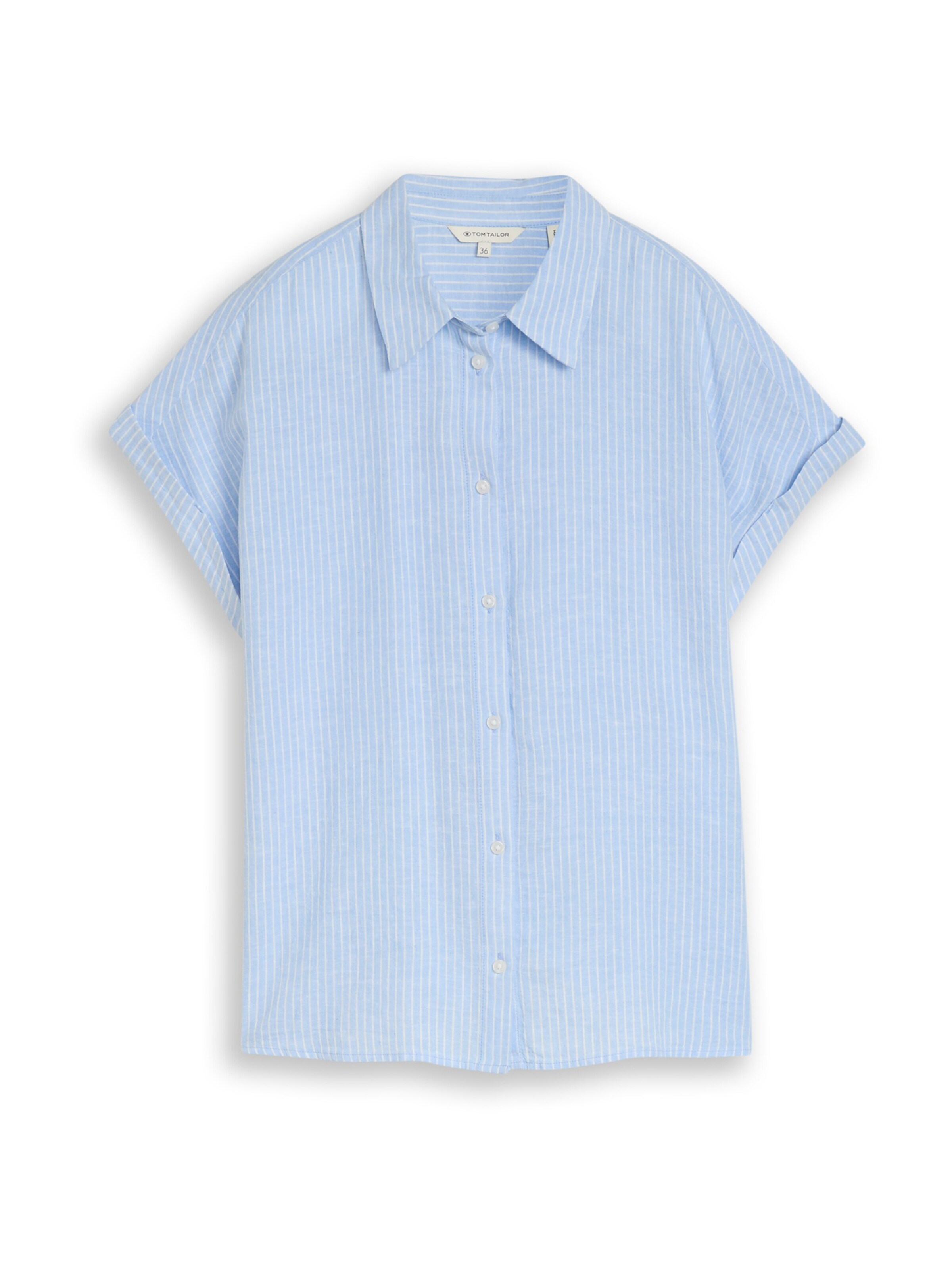 Chemisier TOM TAILOR en bleu : devant