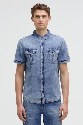 CAMP DAVID Regular Fit Hemd in Blau: Vorderseite