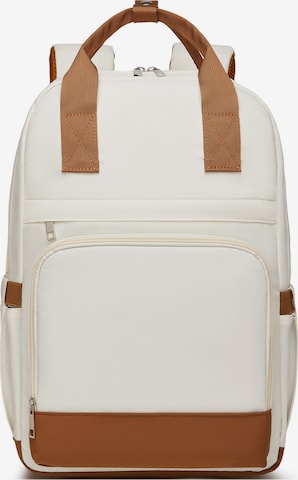 Kono Backpack in Beige: front