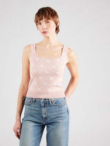 GUESS - Top de punto 'SARAH' en rosa: frente