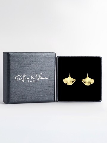 Sofia Milani Earrings 'Ginkgo Leaf' in Gold