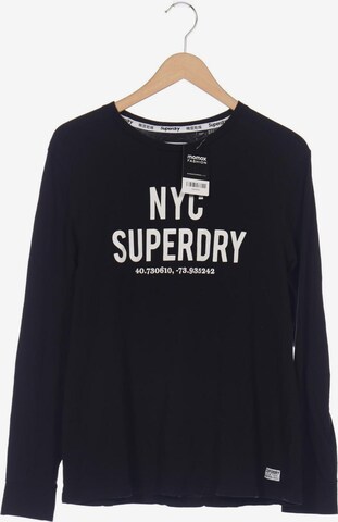 Superdry Langarmshirt XL in Schwarz: predná strana