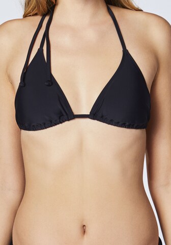 CHIEMSEE Triangel Bikinitop in Schwarz