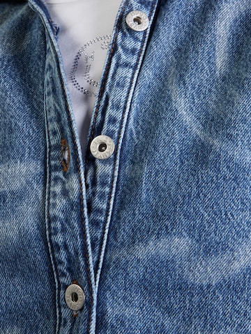 HUGO Prechodná bunda 'Garesa_4_B' - Modrá