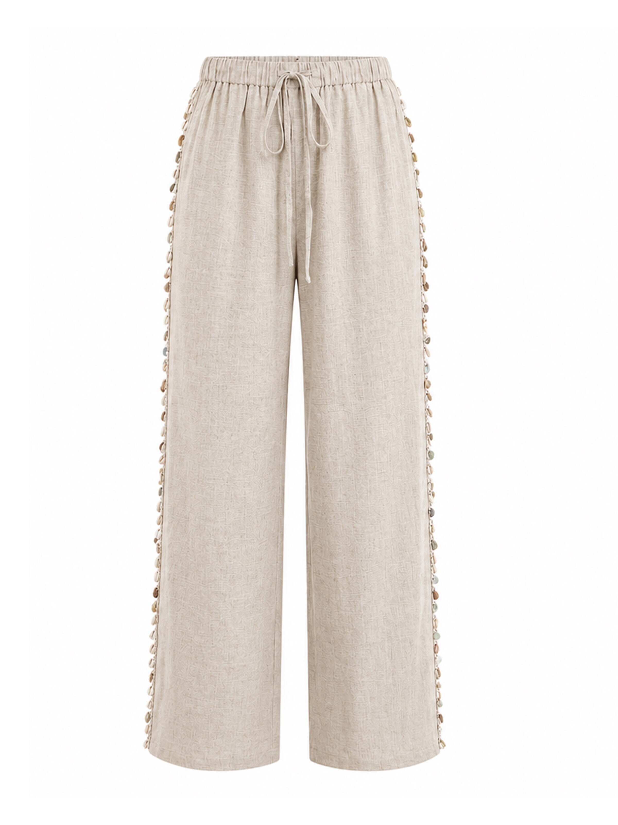 MEETWEE Wide Leg Hose in Beige