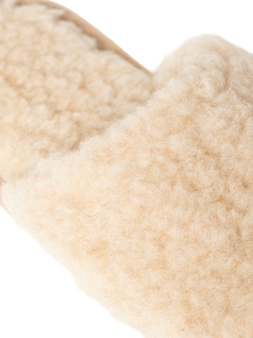 Gottstein Huisschoenen 'Curly Wool' in Beige