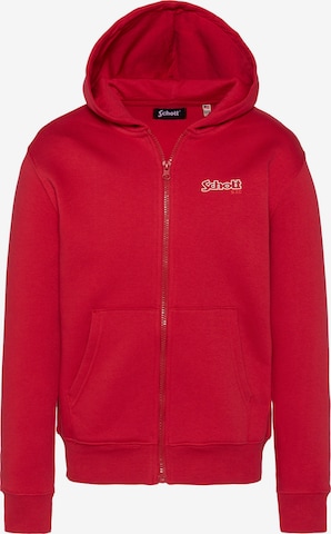 Schott NYC Sweatshirt in Red: front