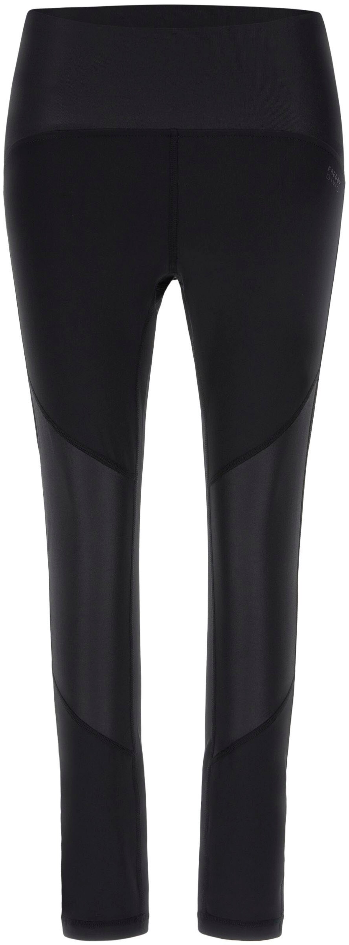 Freddy Skinny Workout Pants in Black: front