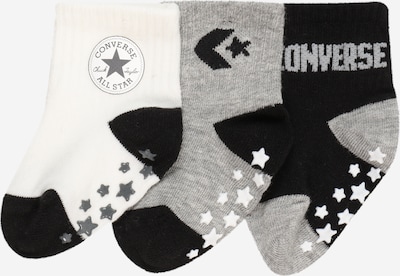 CONVERSE Chaussettes en gris chiné / noir / blanc, Vue avec produit