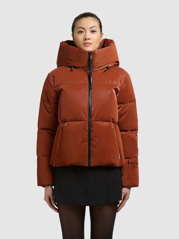 khujo Χειμερινό μπουφάν 'AUDREY SHINY' σε πορτοκαλί: μπροστά