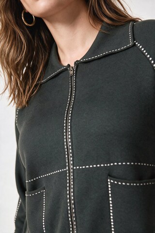 Ulla Popken Gebreid vest in Grijs