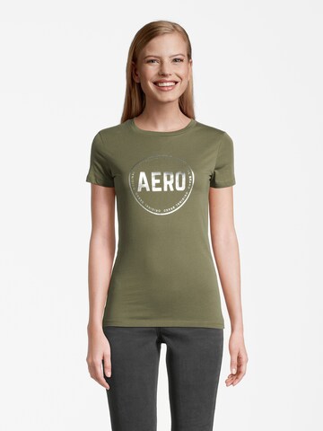 T-shirt 'JUN' AÉROPOSTALE en vert : devant