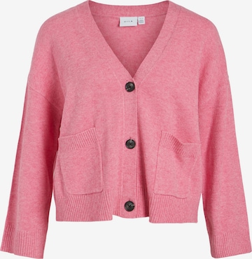 VILA Knit cardigan 'Ril' in Pink: front