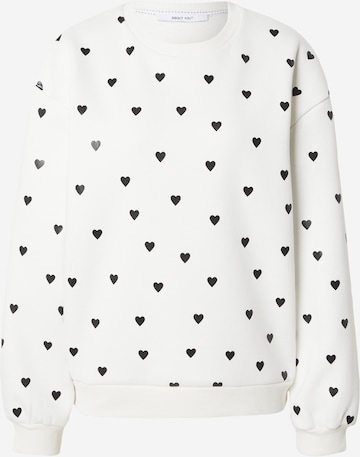 balta ABOUT YOU Megztinis be užsegimo 'Silene': priekis