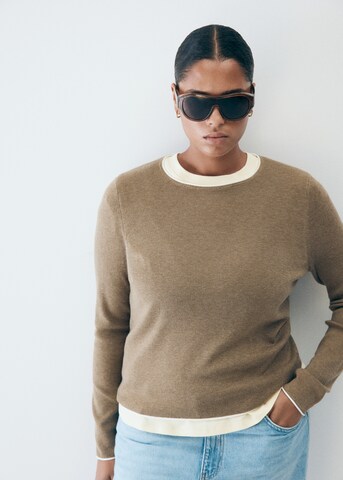 MANGO Pullover 'LUCCAPK' in Braun: Vorderseite