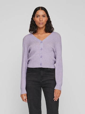 Cardigan 'Ril' VILA en violet : devant